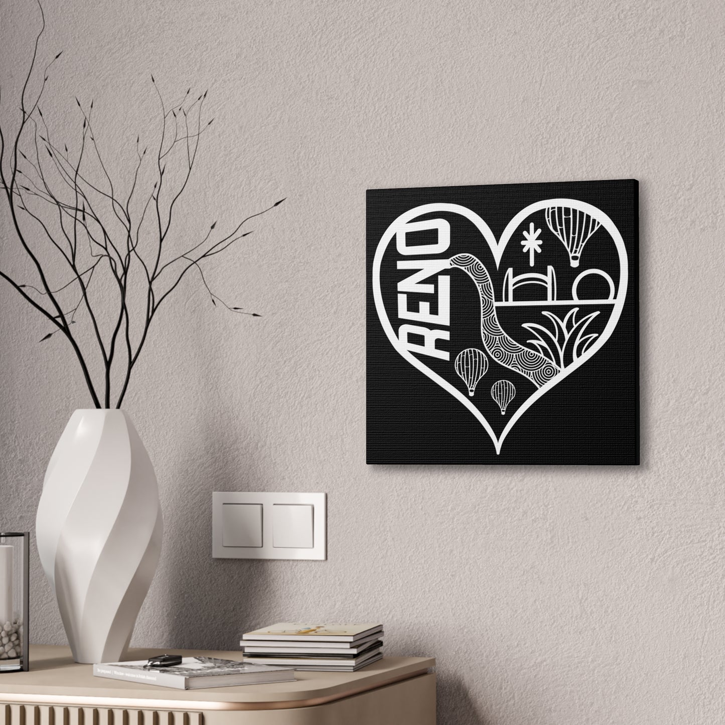 RENO heart skyline