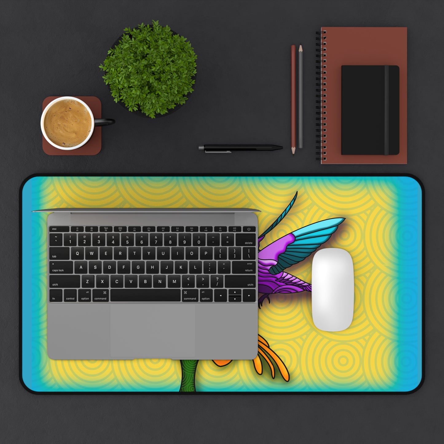 Hummingbird craft Desk Mat