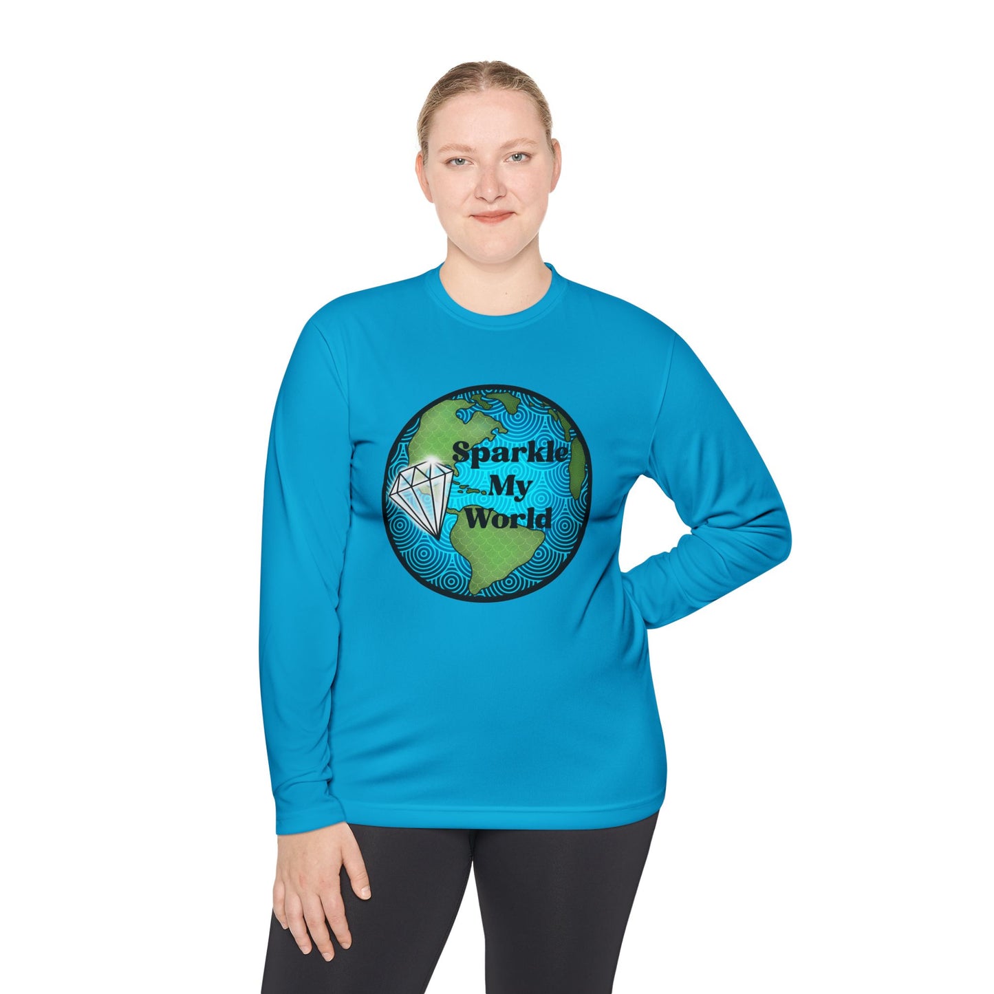 Sparkle My World Unisex Long Sleeve Tee, Gift for Travelers, Eco-Friendly Apparel, Positive Vibes Shirt, Travel Enthusiast Top