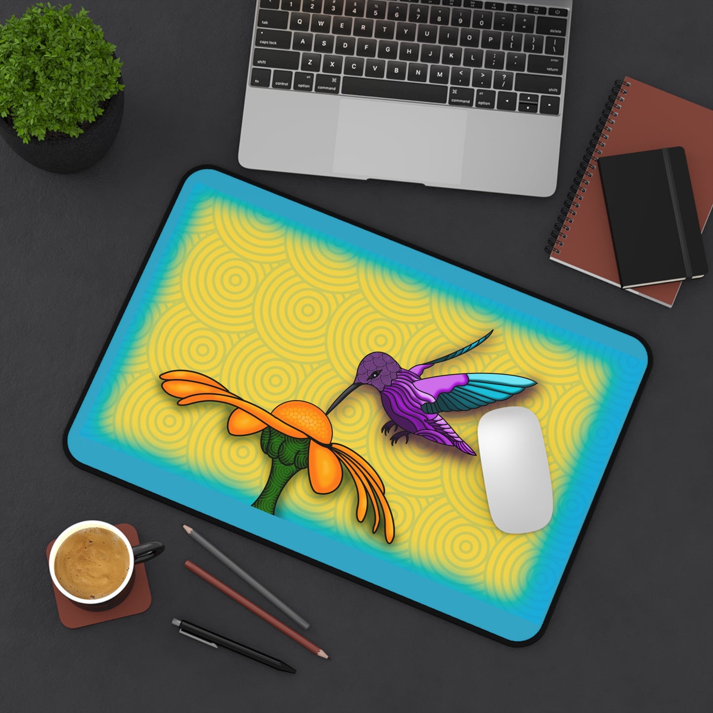 Hummingbird craft Desk Mat