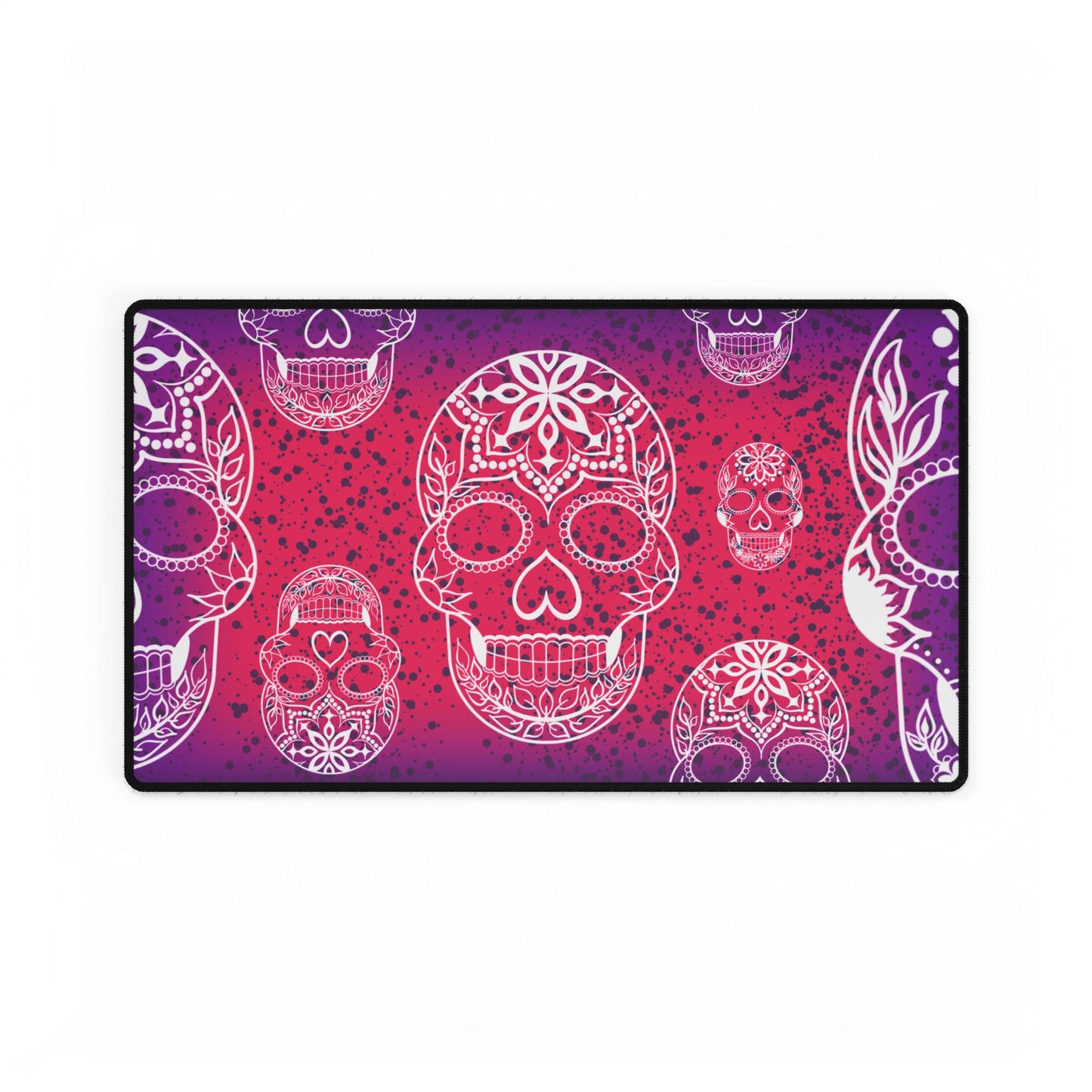 Pink purple skull Desk Mats