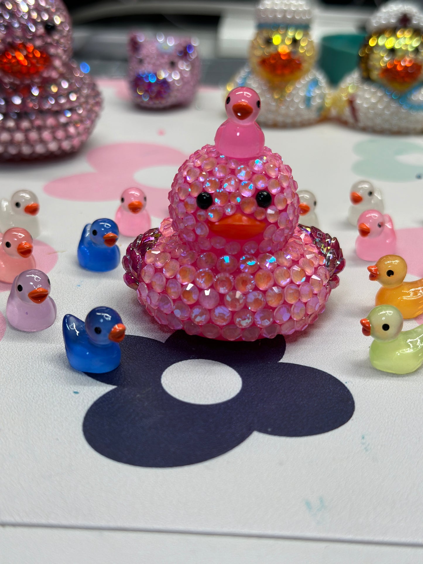 Rhinestone Rubber Duck -