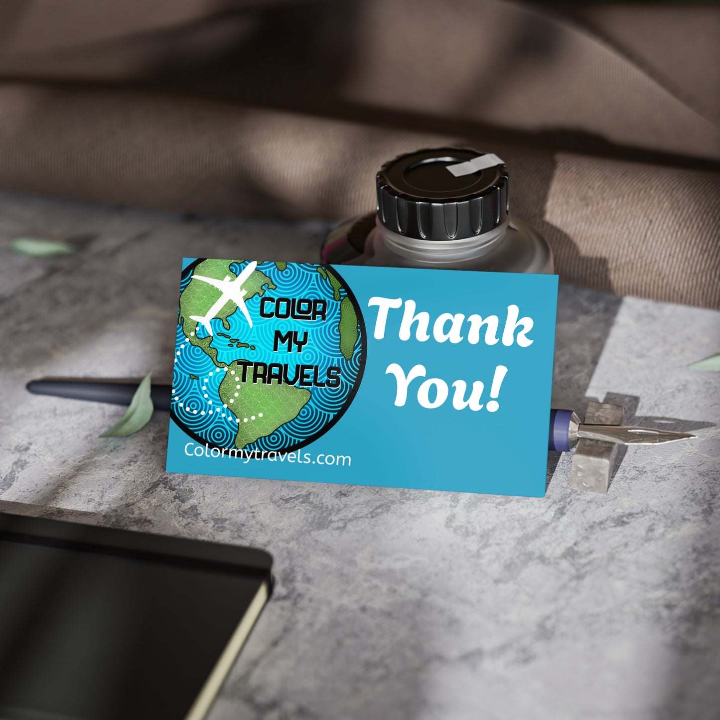 Color my travels Business Cards