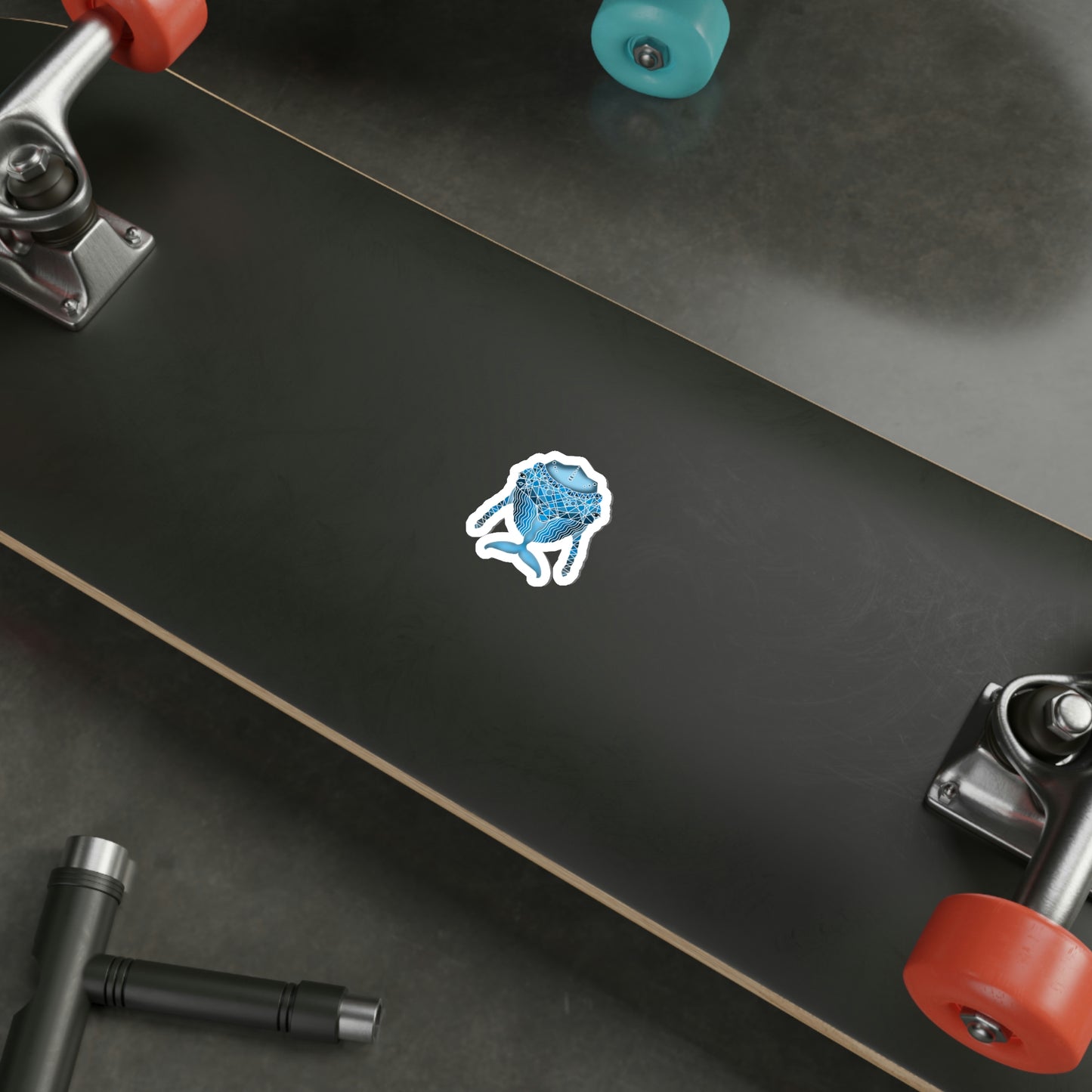 Blue whale Die-Cut Stickers