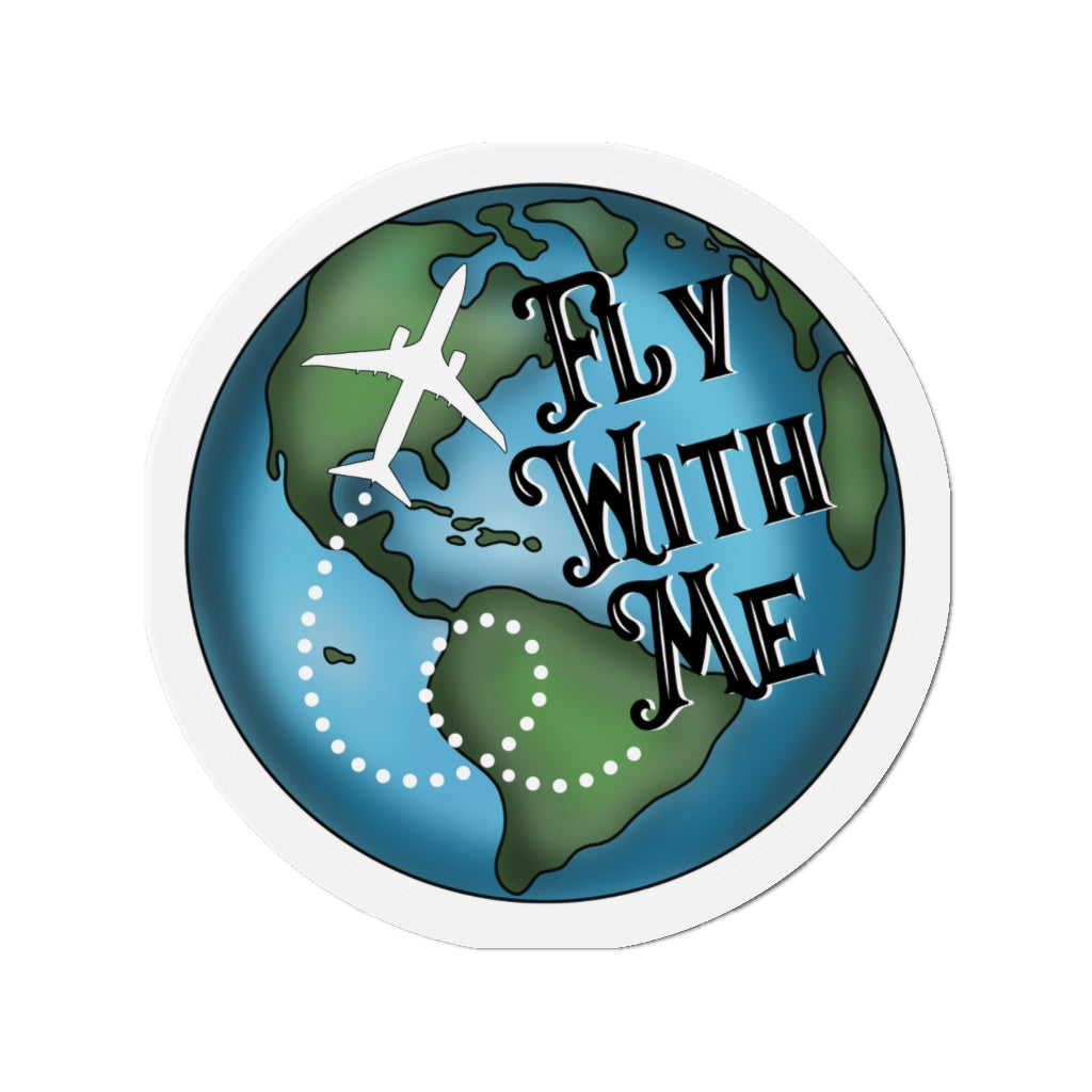Fly with me Kiss-Cut Magnets