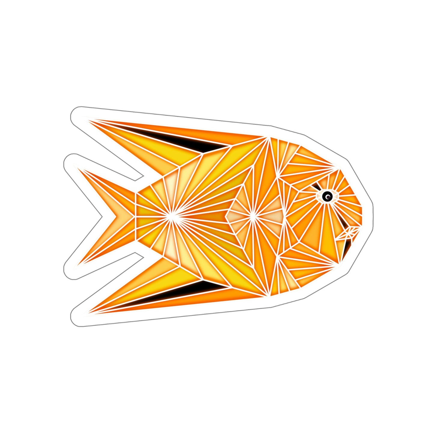 Yellow Fish Die-Cut Stickers