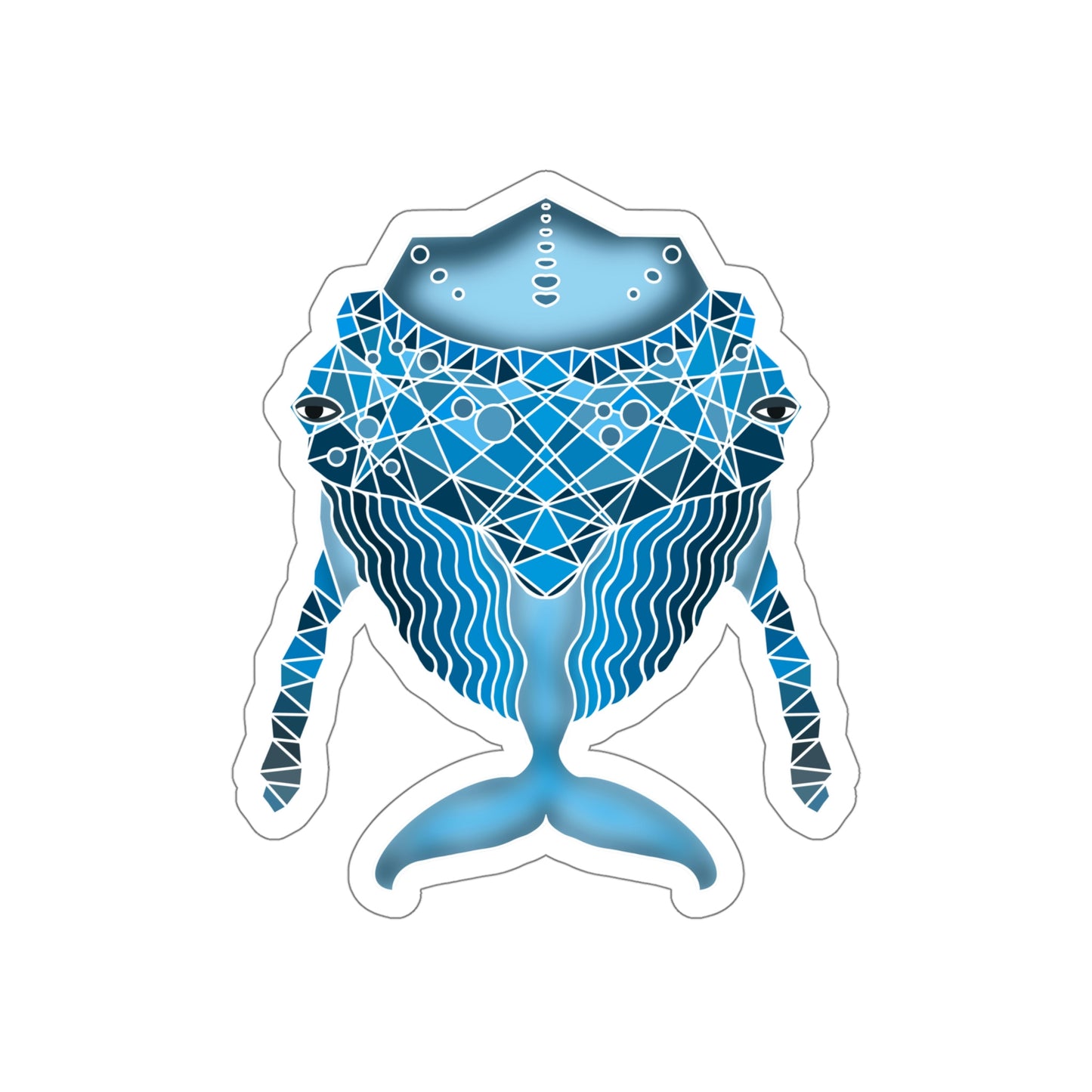 Blue whale Die-Cut Stickers