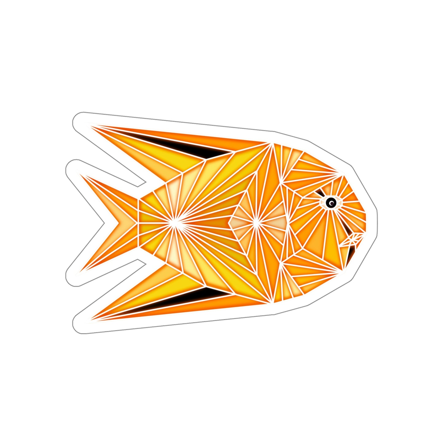 Yellow Fish Die-Cut Stickers