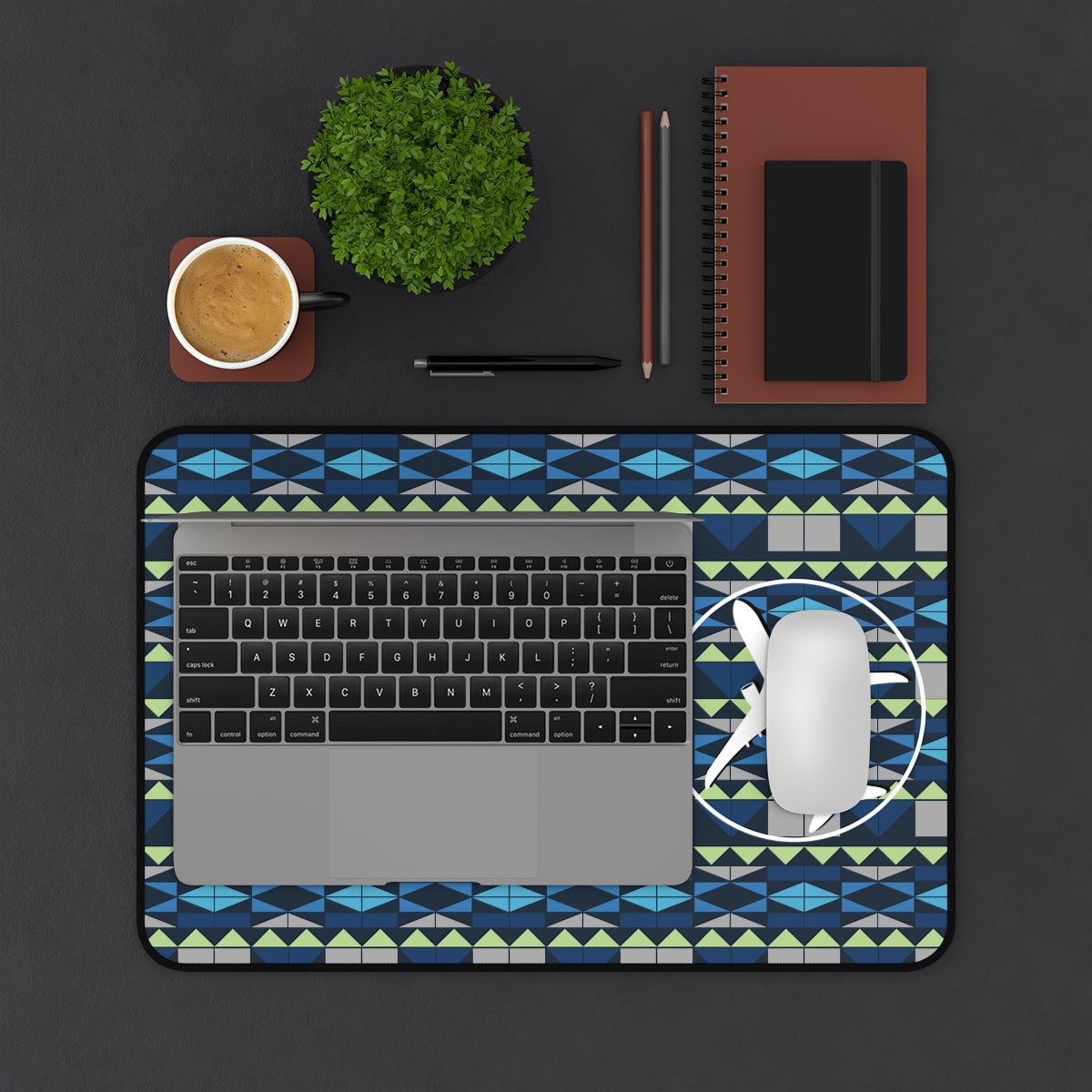 Bulkhead with plane modern Desk Mat