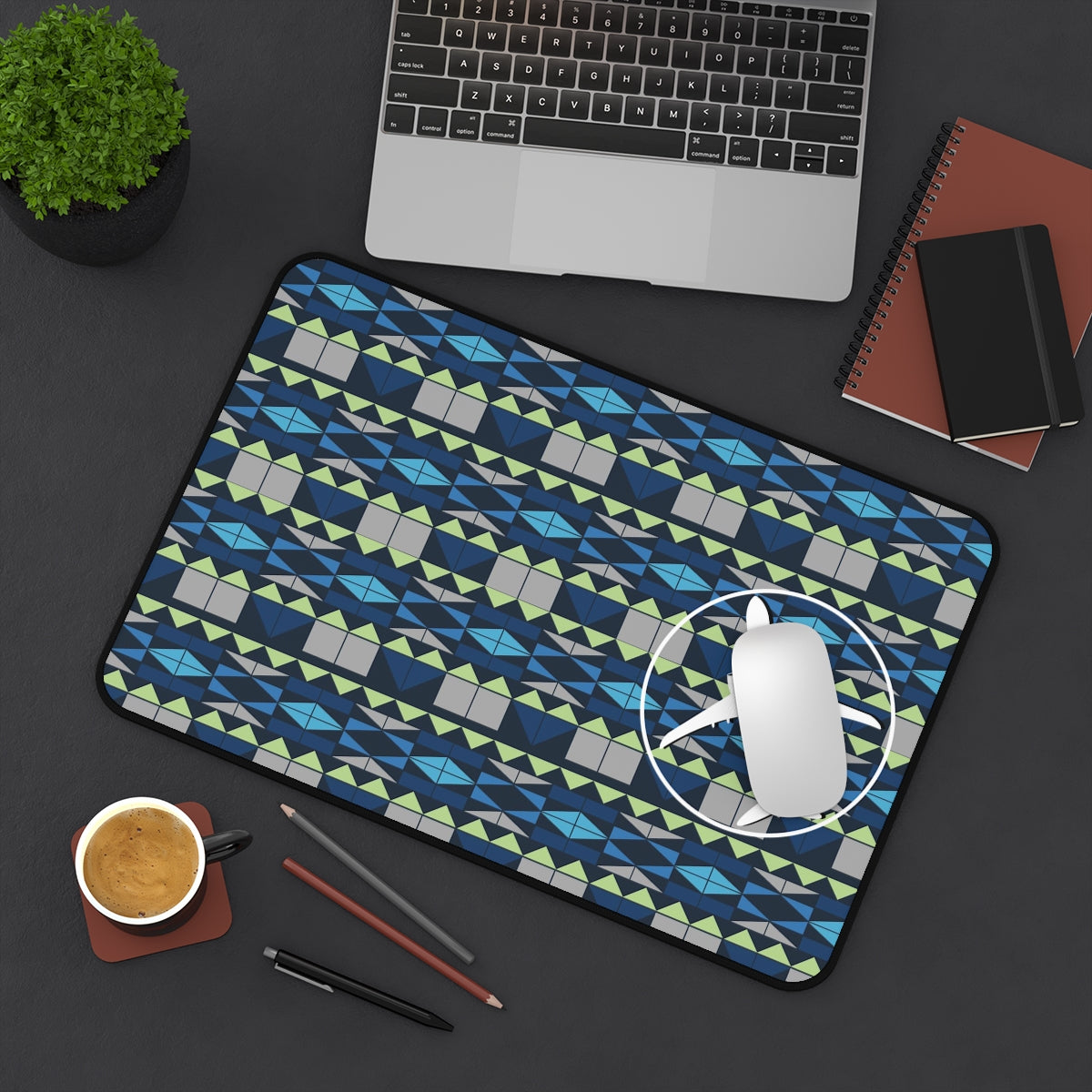 Bulkhead with plane modern Desk Mat