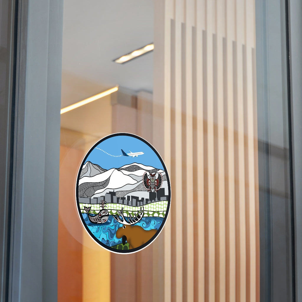 Anchorage Round Vinyl Stickers