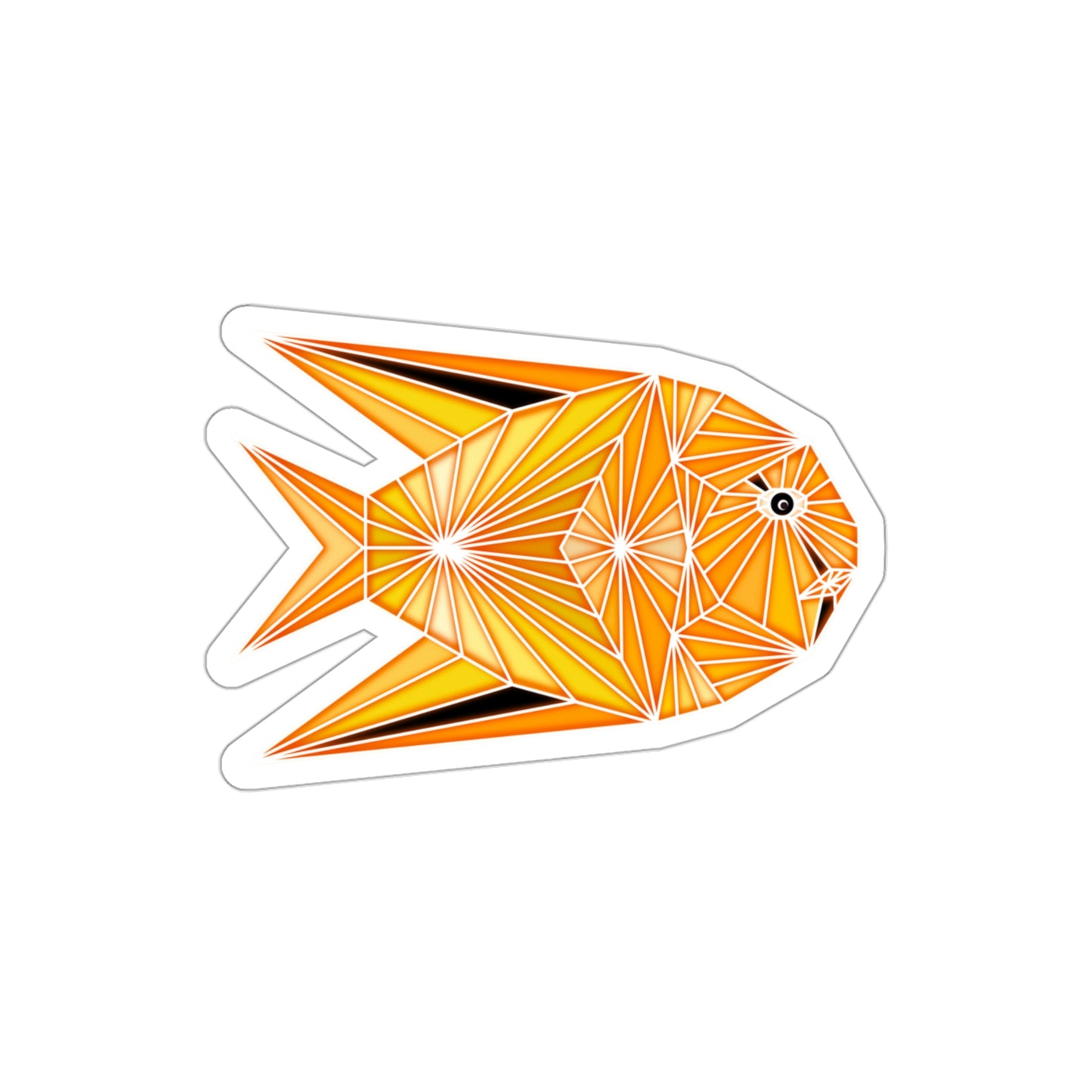 Yellow Fish Die-Cut Stickers