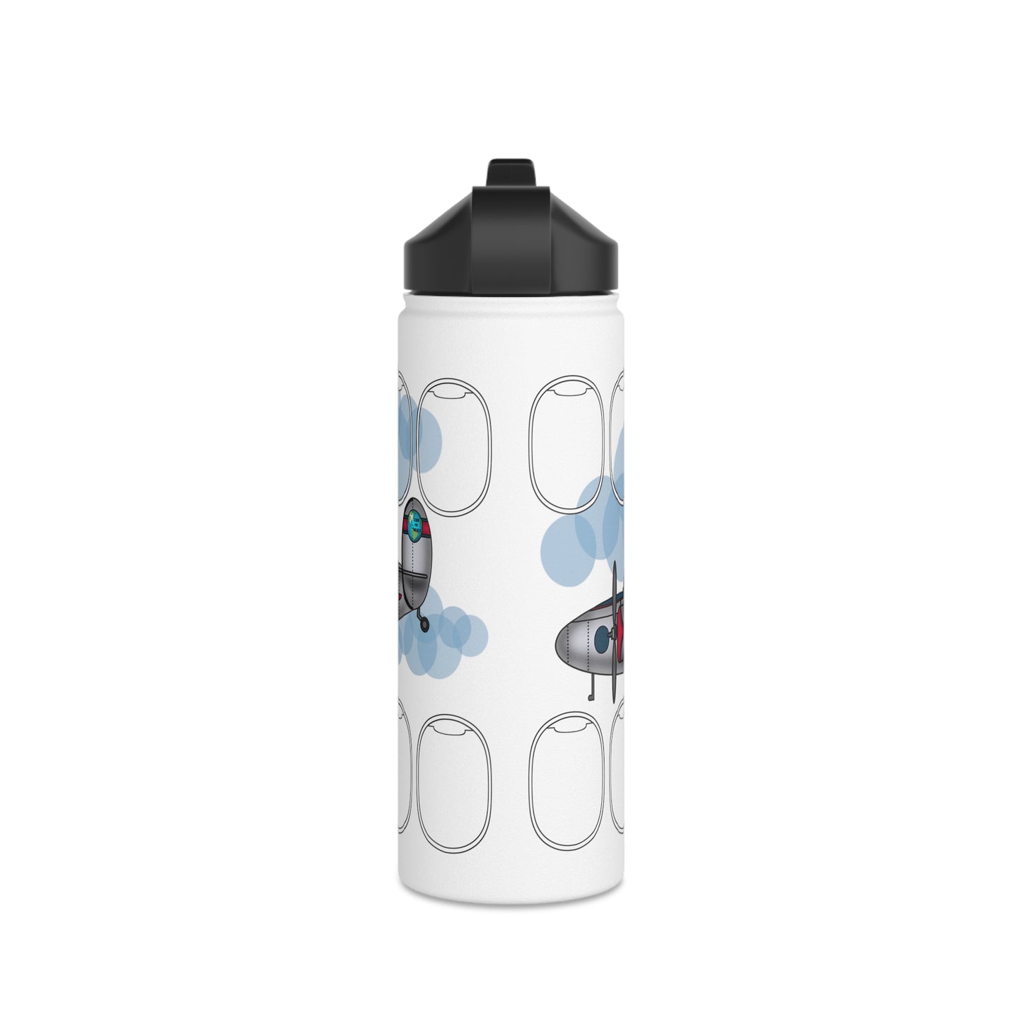 Window collection Stainless Steel Water Bottle, Standard Lid