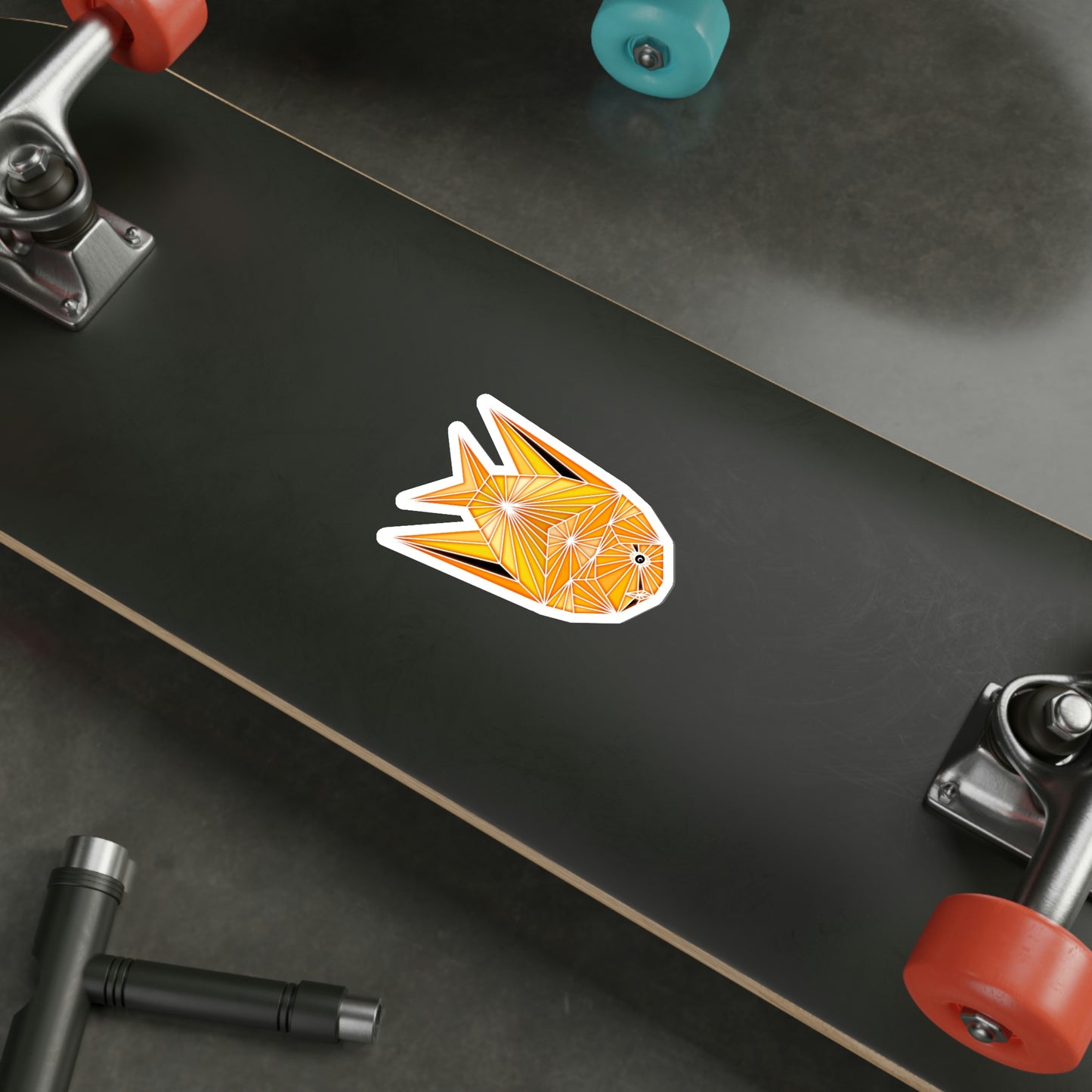 Yellow Fish Die-Cut Stickers