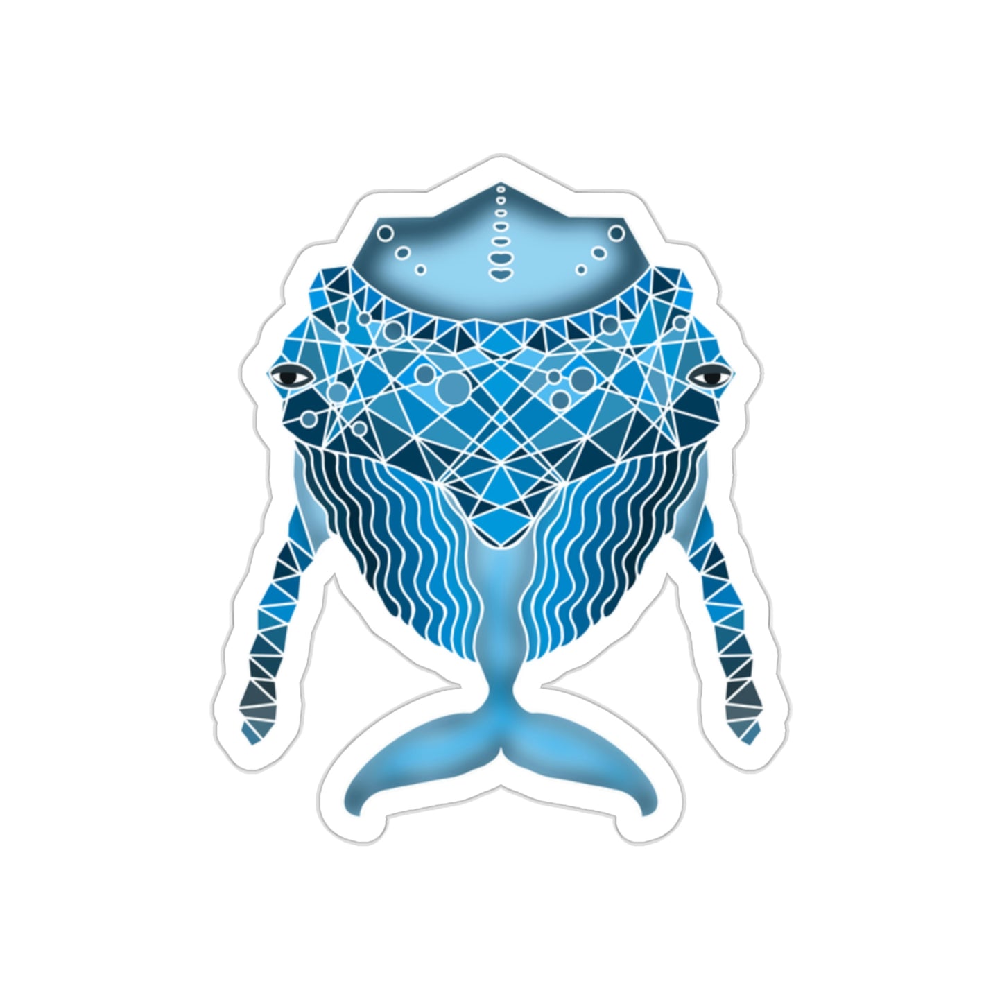 Blue whale Die-Cut Stickers