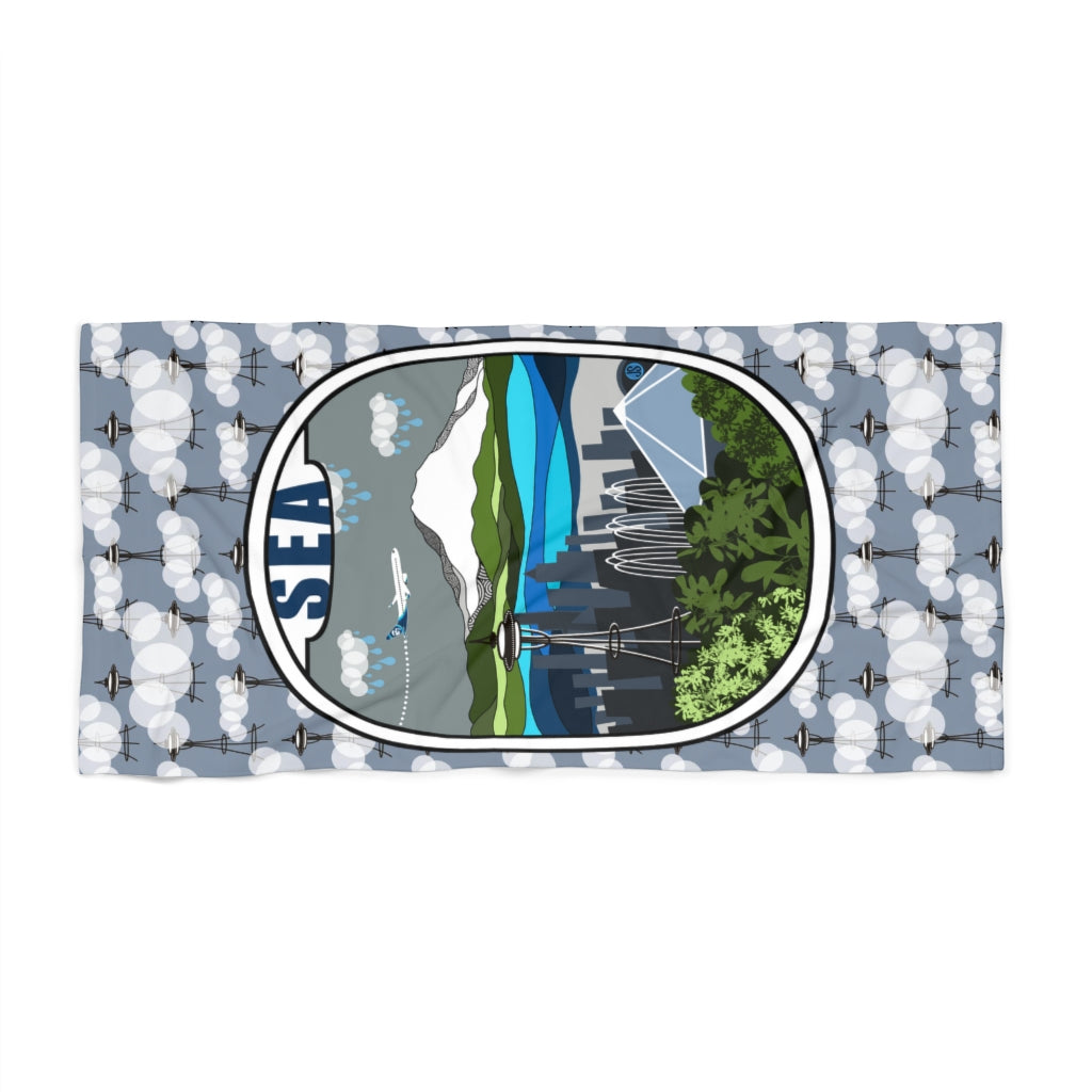 Seattle Beach Towel