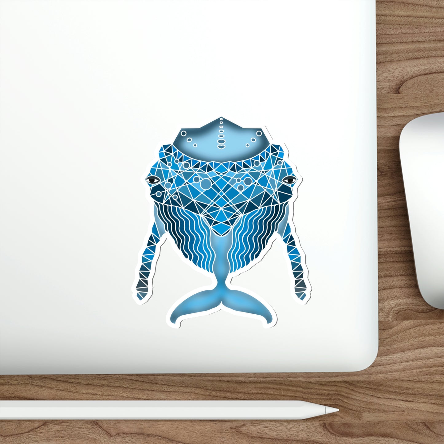 Blue whale Die-Cut Stickers