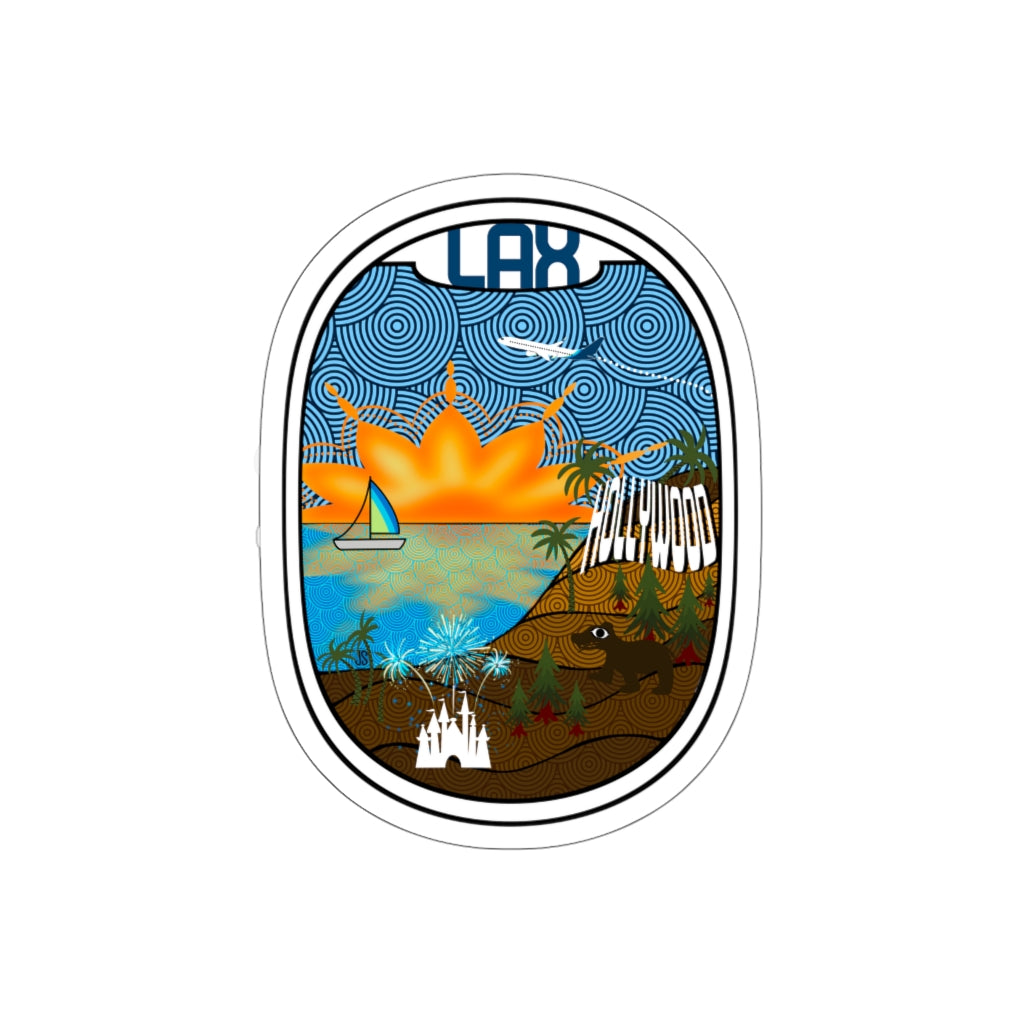 LAX - Los Angeles Die-Cut Stickers
