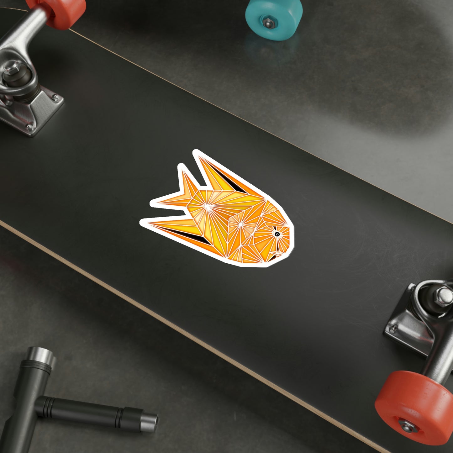 Yellow Fish Die-Cut Stickers