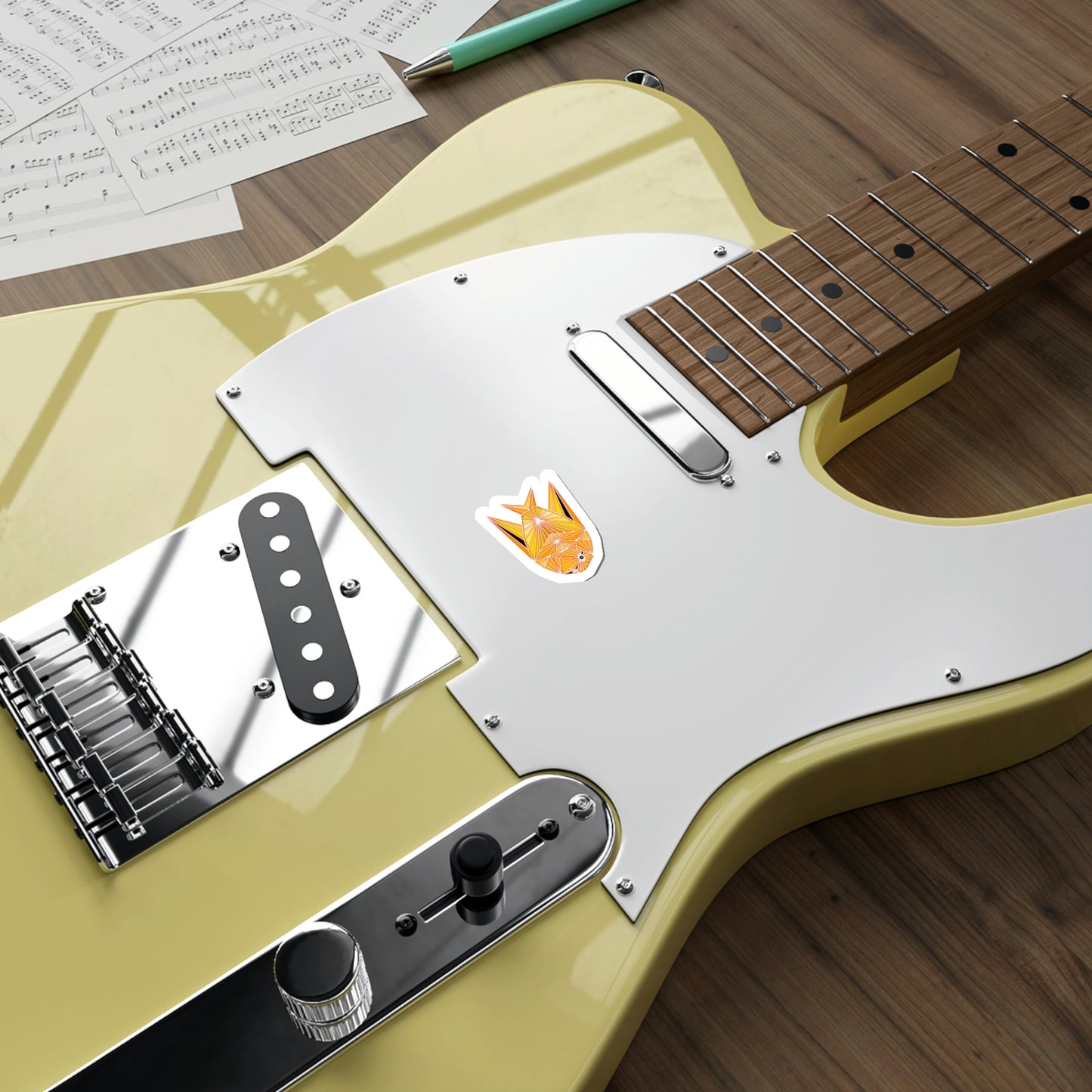 Yellow Fish Die-Cut Stickers