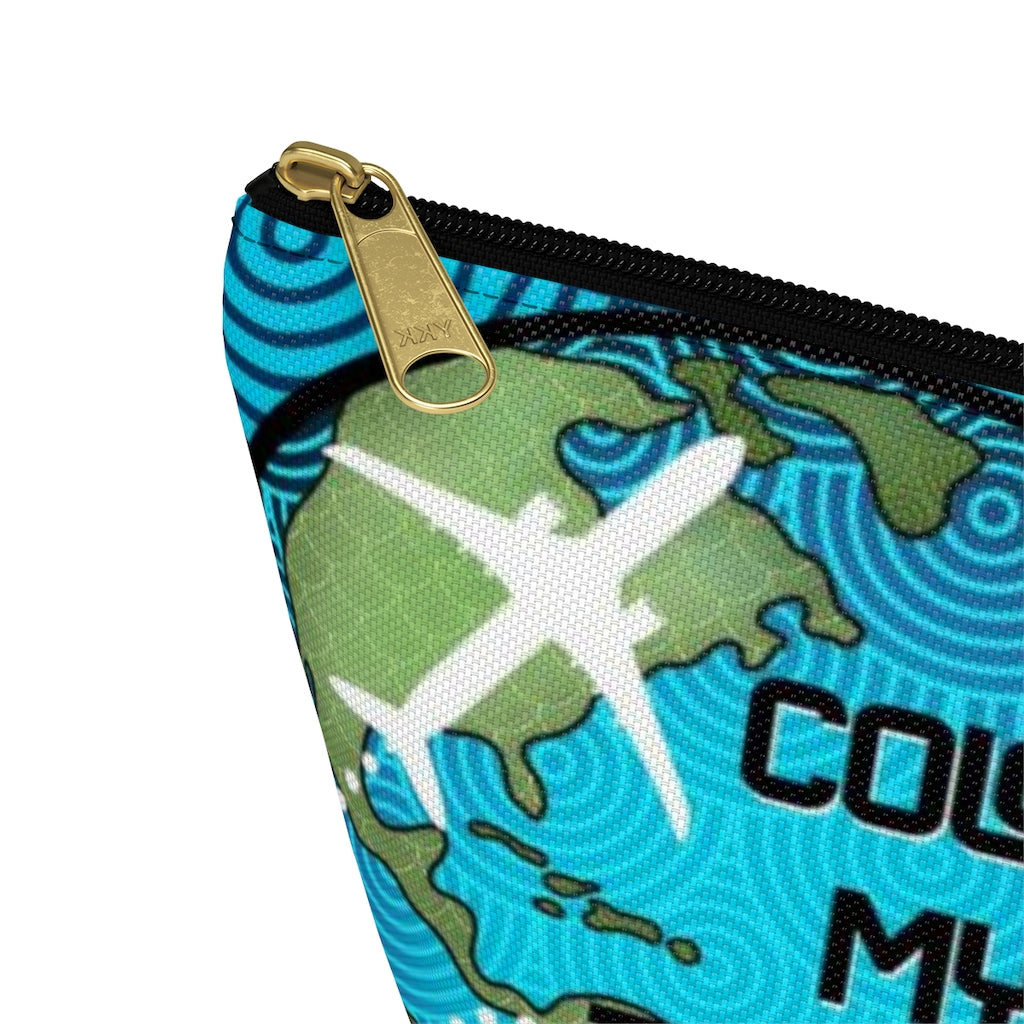 Color My Travels Pouch w T-bottom