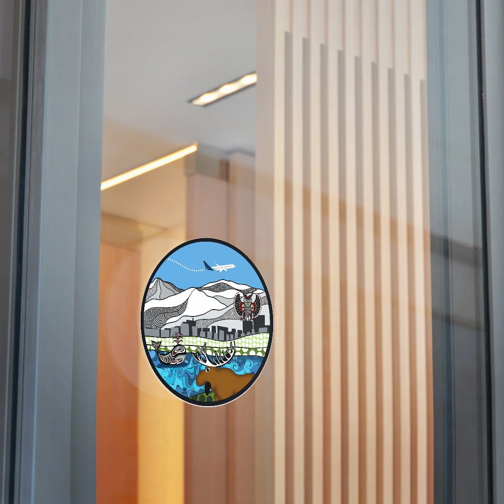 Anchorage Round Vinyl Stickers