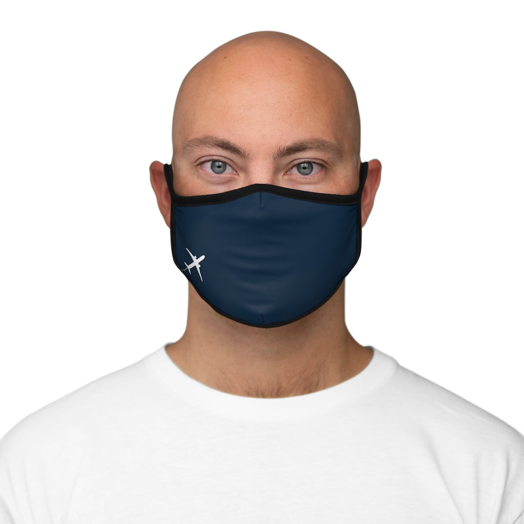 Small Plane Fitted Face Mask