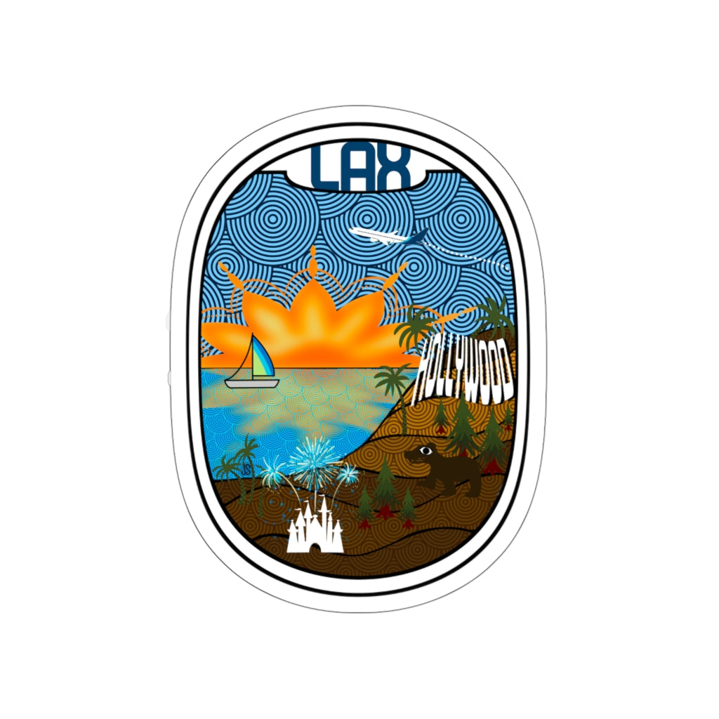 LAX - Los Angeles Die-Cut Stickers