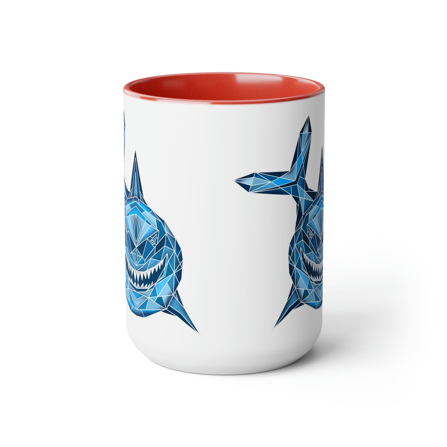 Shark Two-Tone Coffee Mugs, 15oz