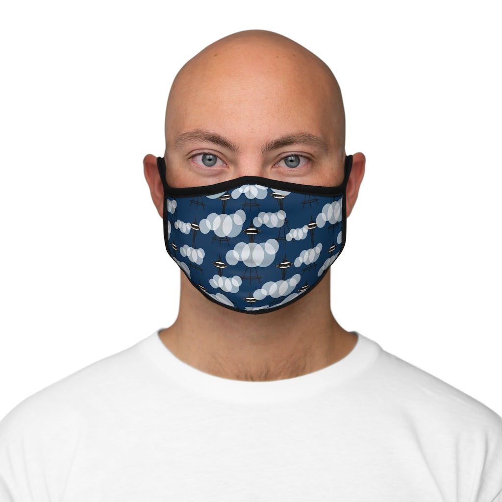 Seattle Cloud Fitted Face Mask