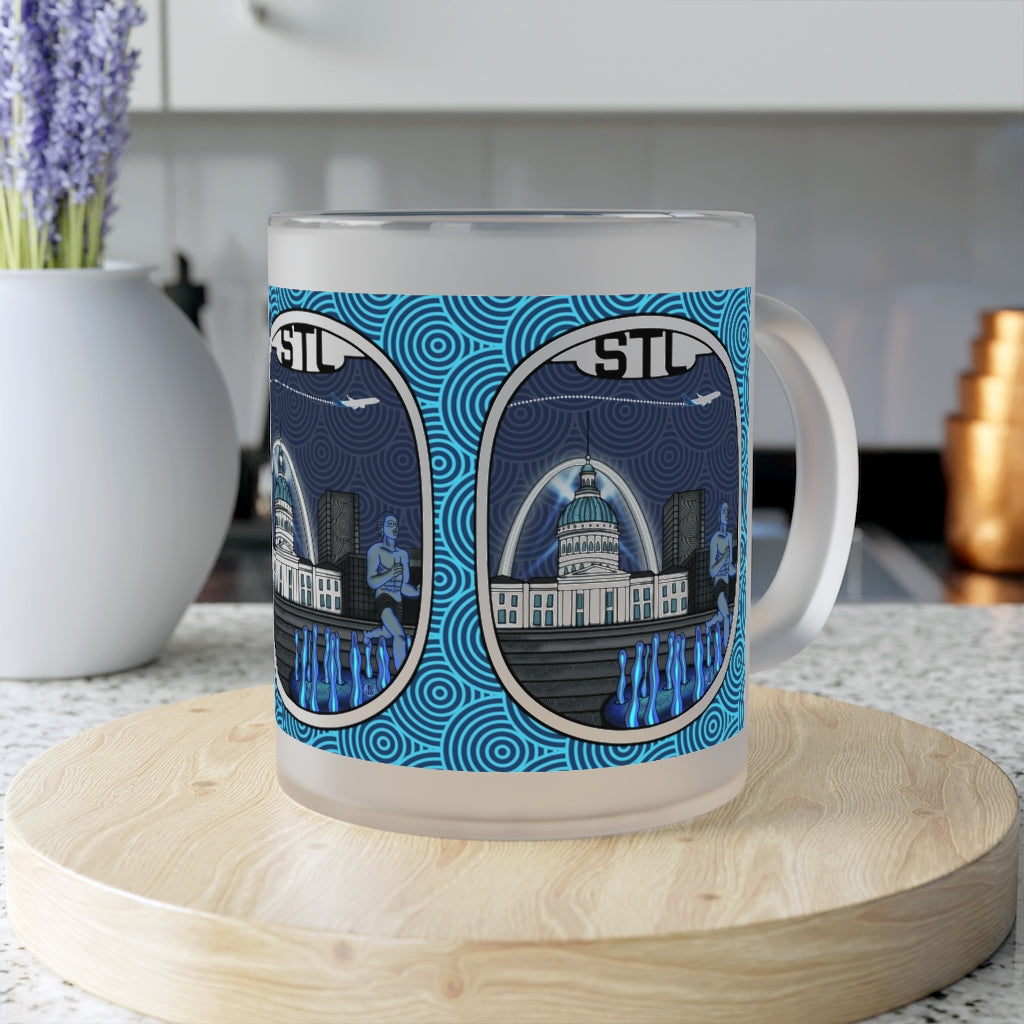 STL -St. Louis Frosted Glass Mug