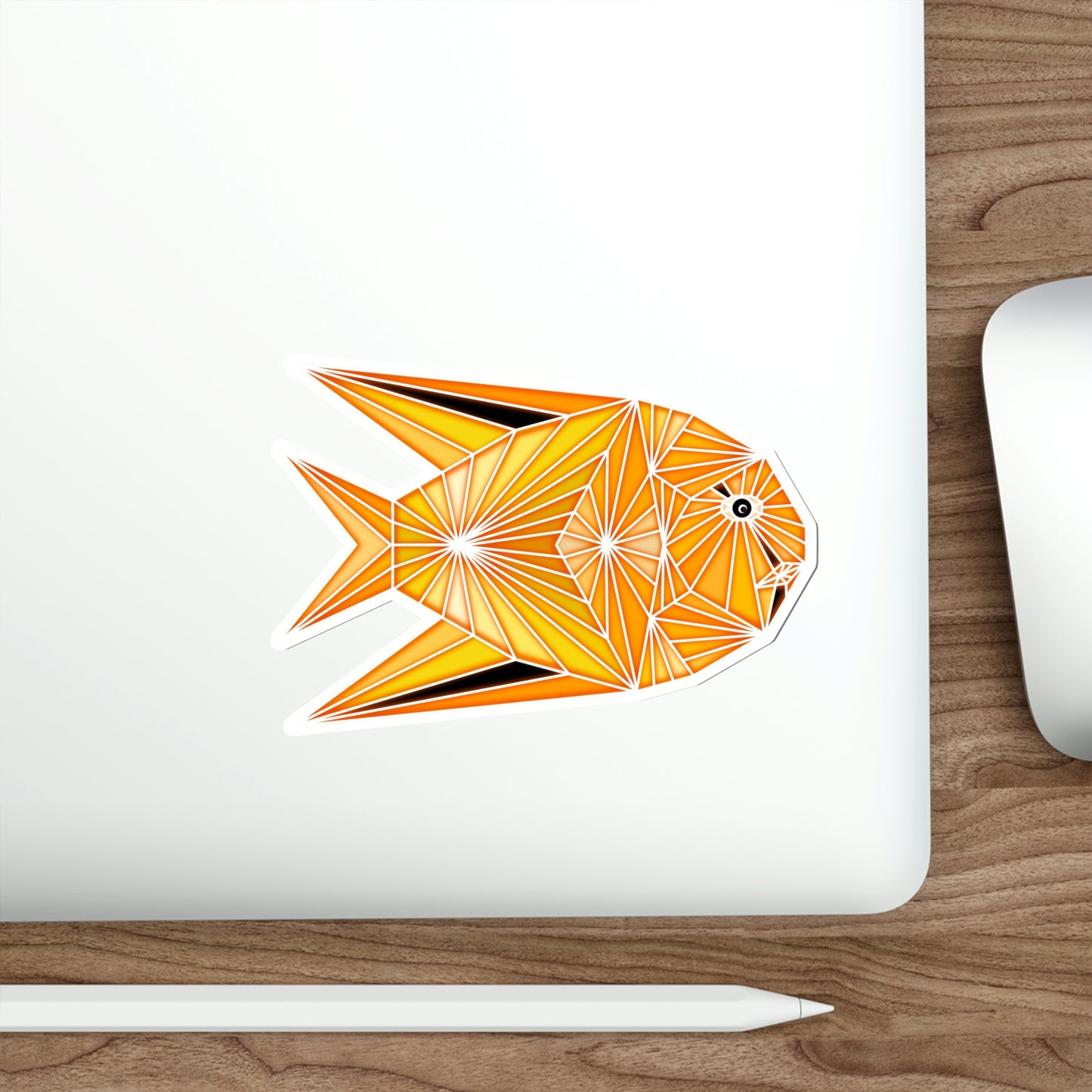 Yellow Fish Die-Cut Stickers