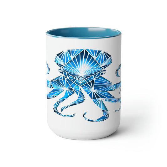 Two-Tone Coffee Mugs, 15oz