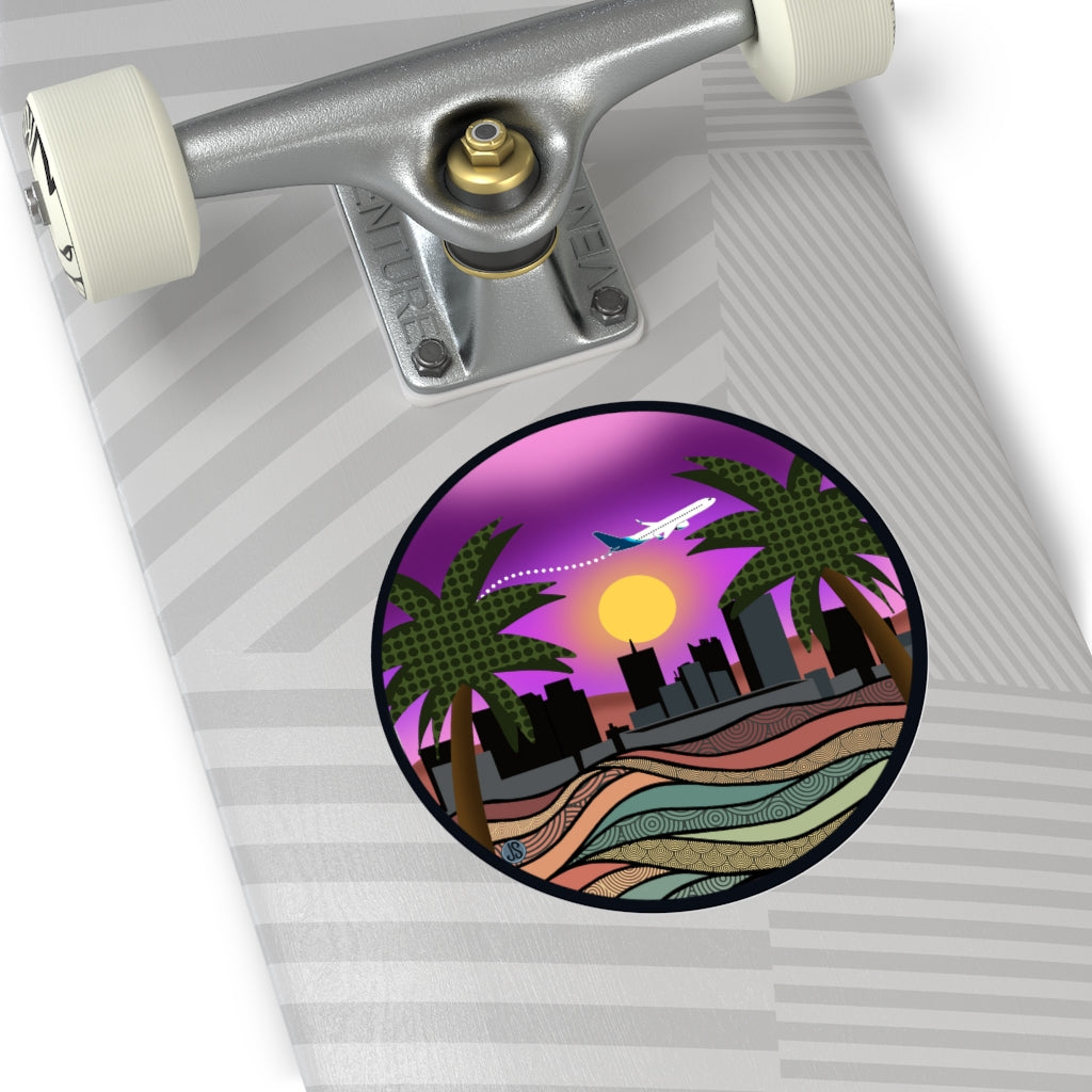 Phoenix Round Vinyl Stickers