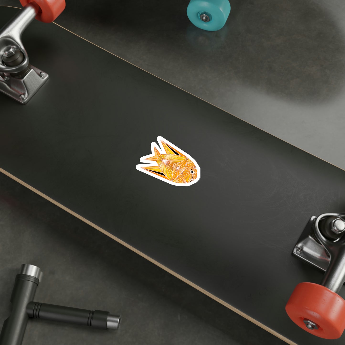 Yellow Fish Die-Cut Stickers