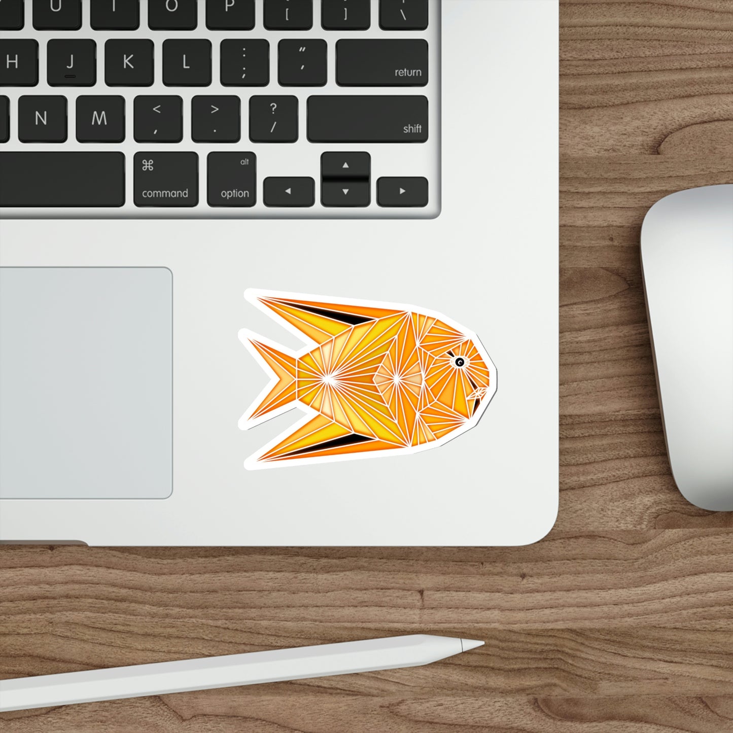 Yellow Fish Die-Cut Stickers