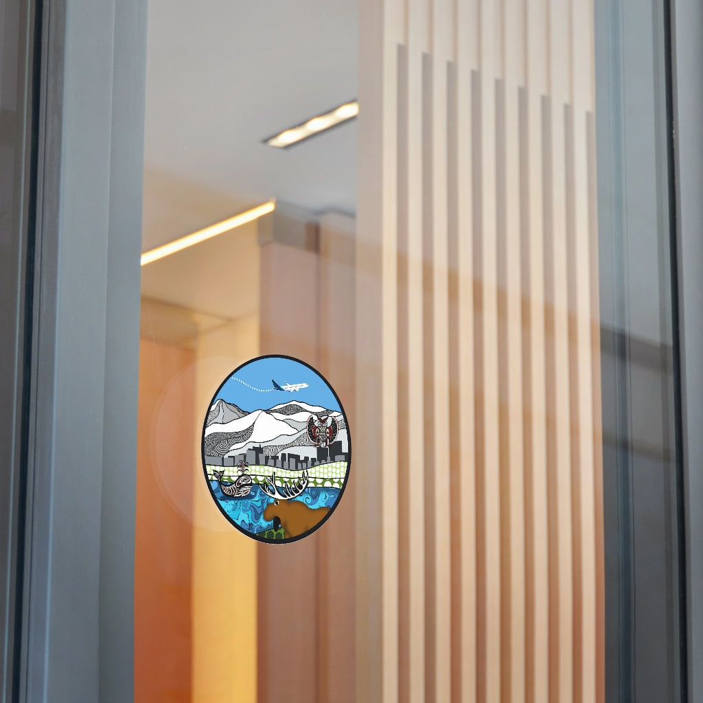 Anchorage Round Vinyl Stickers