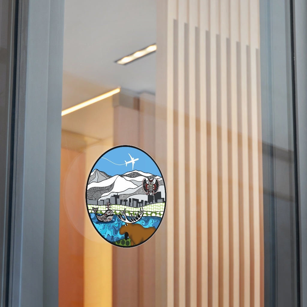 Anchorage Round Vinyl Stickers