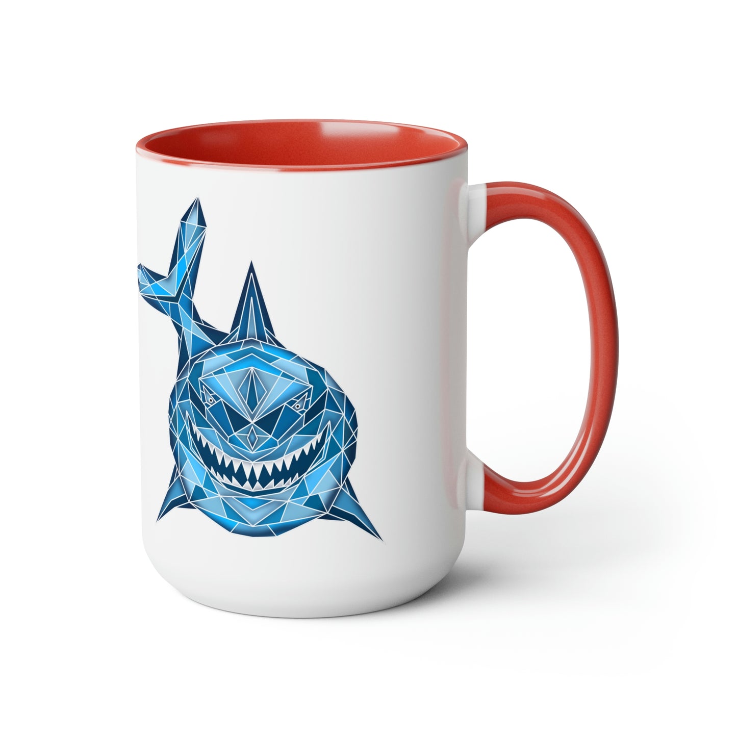 Shark Two-Tone Coffee Mugs, 15oz