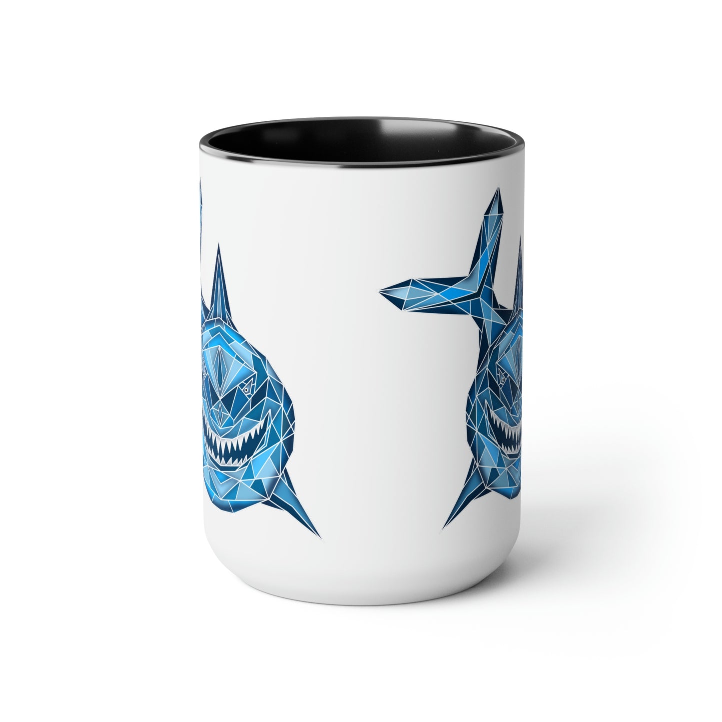 Shark Two-Tone Coffee Mugs, 15oz