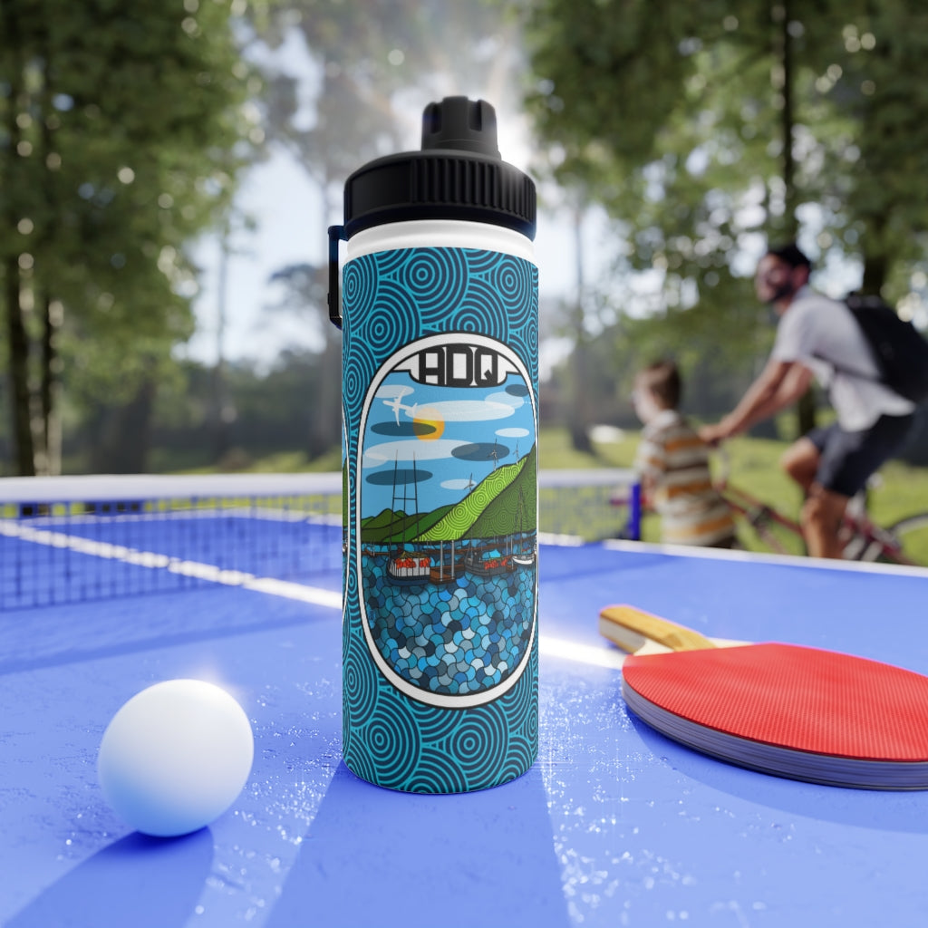 ADQ Kodiak Stainless Steel Water Bottle, Sports Lid