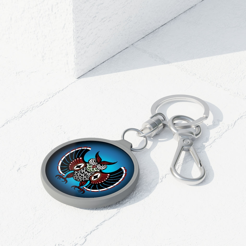 Owl Keyring Tag