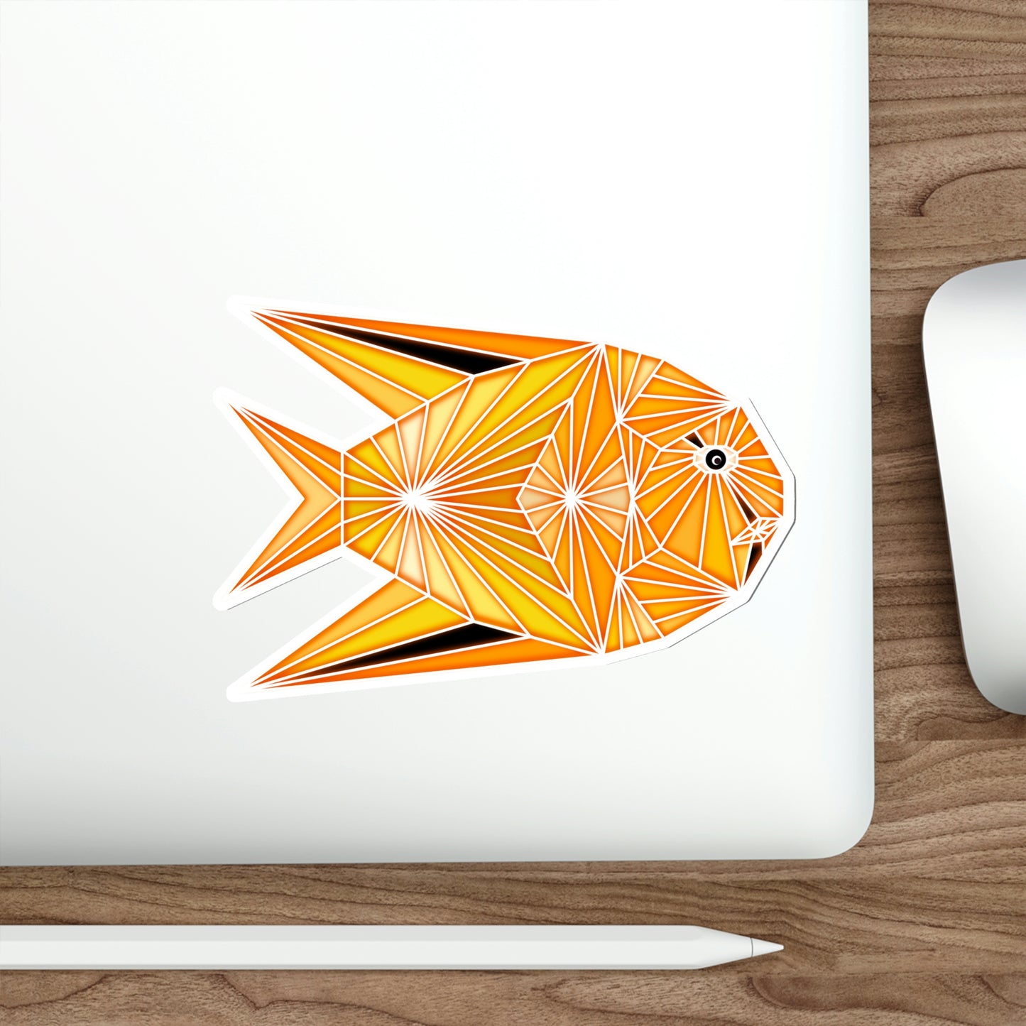 Yellow Fish Die-Cut Stickers
