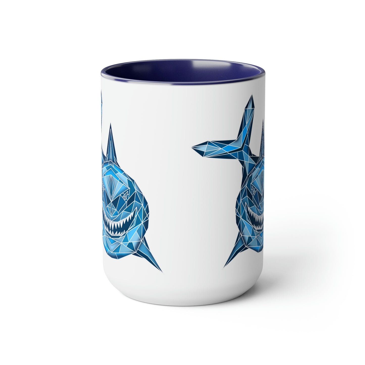 Shark Two-Tone Coffee Mugs, 15oz