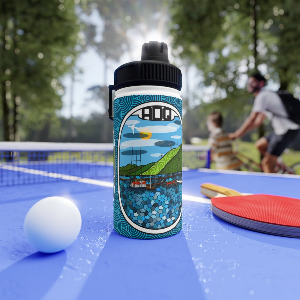ADQ Kodiak Stainless Steel Water Bottle, Sports Lid
