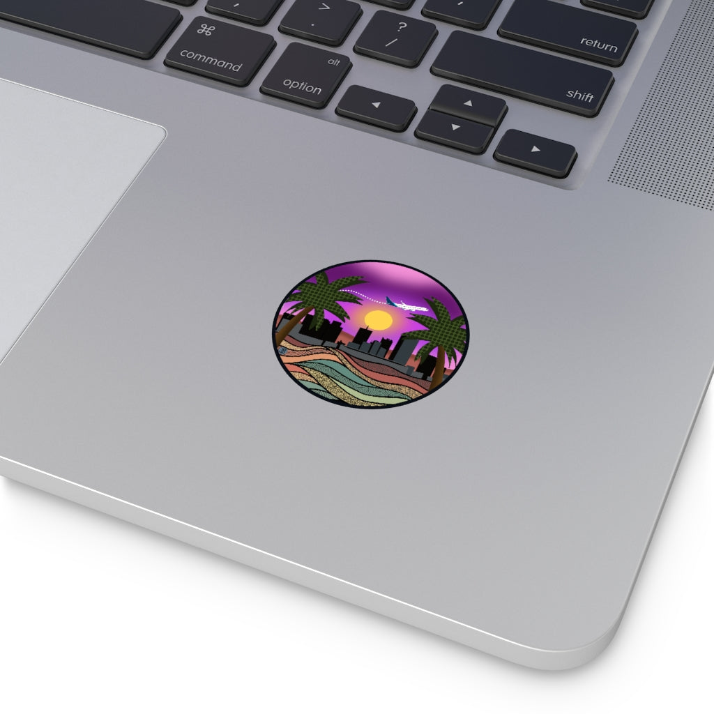 Phoenix Round Vinyl Stickers