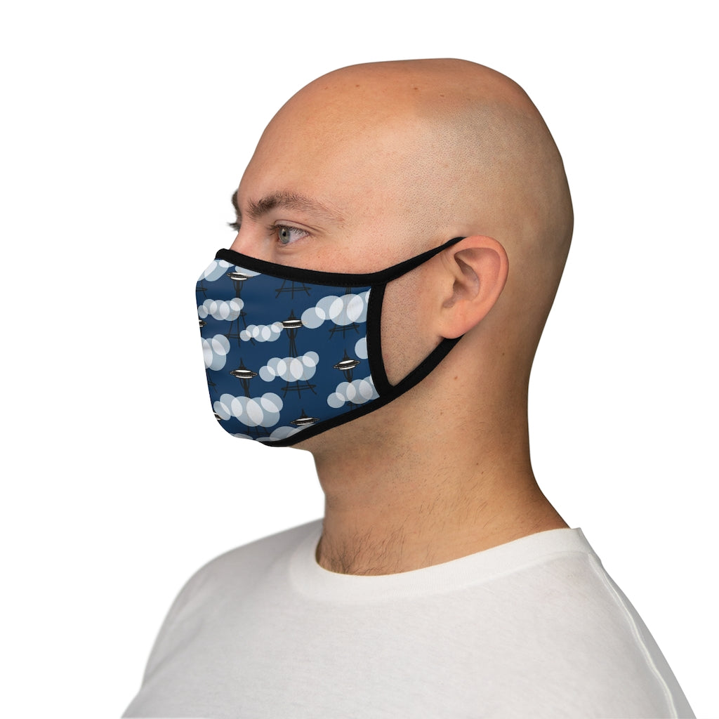 Seattle Cloud Fitted Face Mask