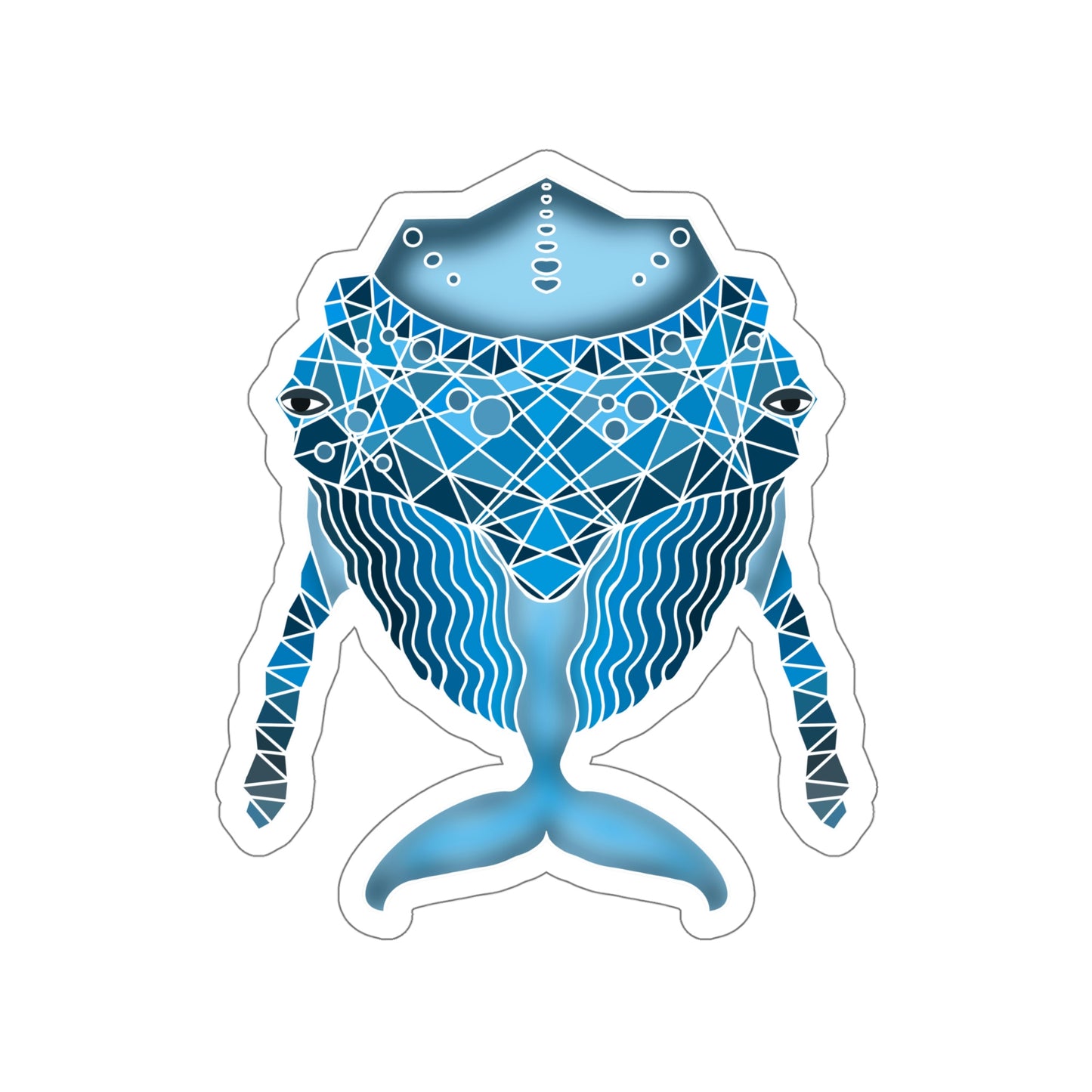 Blue whale Die-Cut Stickers