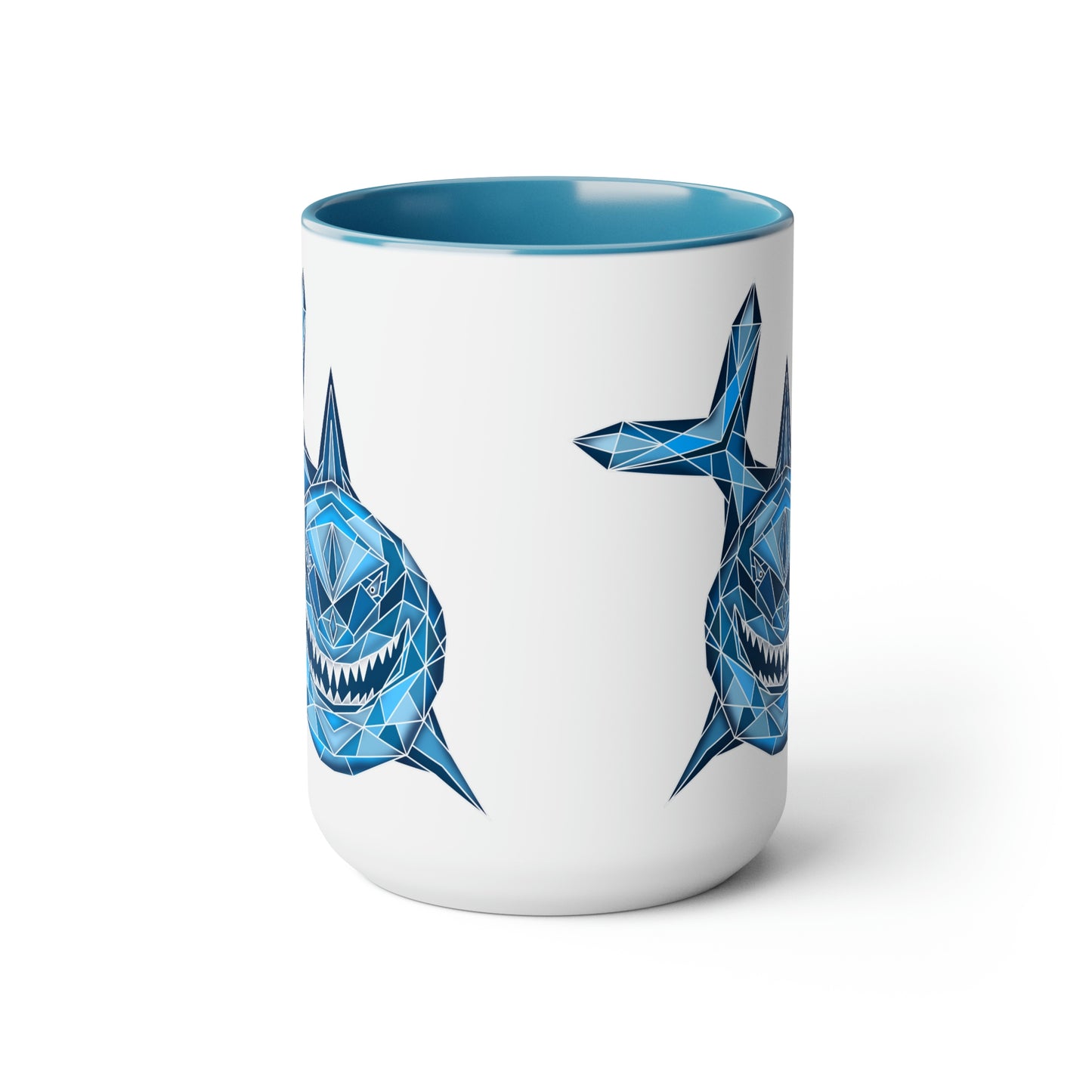 Shark Two-Tone Coffee Mugs, 15oz