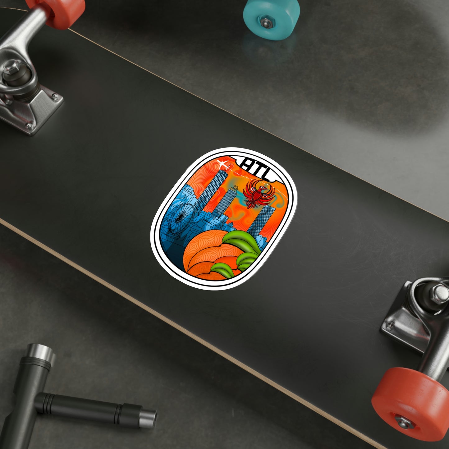ATL - Atlanta Georgia Die-Cut Stickers